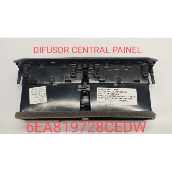 Difusor Ar Central Painel Nivus Highline 2022 6ea819728