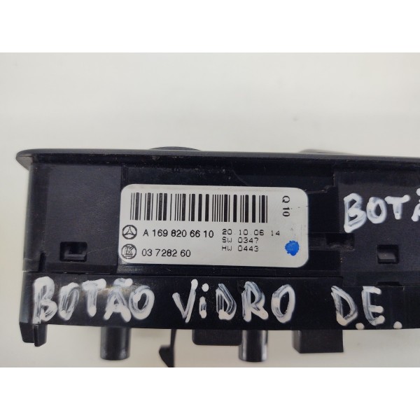 Comando Vidro Diant. Esq. Mercedes B200 2006/11 Botão Solto