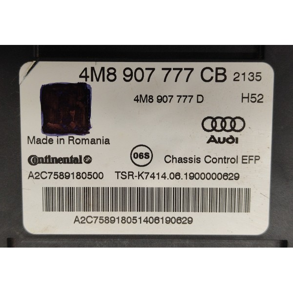 Modulo Central Controle Suspensão Audi Q8 2019 4m8907777