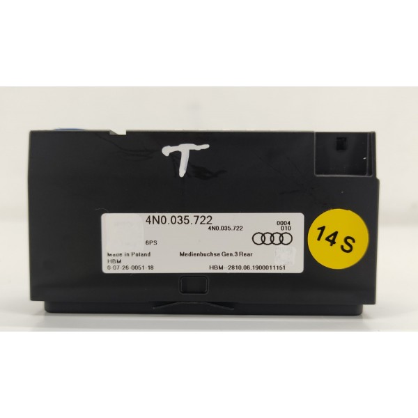 Botão Entrada Usb Traseira Audi Q8 2019 4n0035722