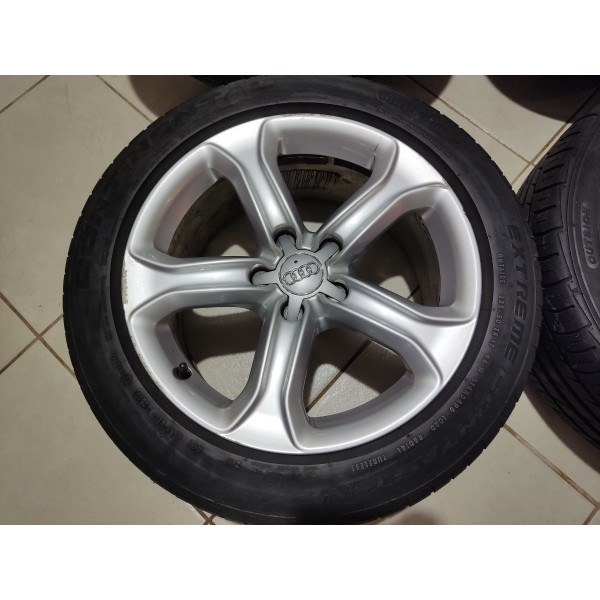 Jogo Roda R17 Audi A5 2015 1.8 Tfsi Pneu Ruim