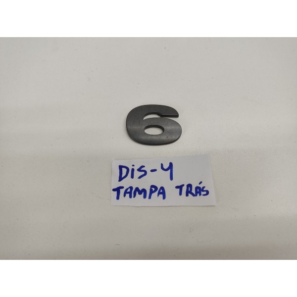 Emblema Numero 6 Tampa Traseira Discovery 4