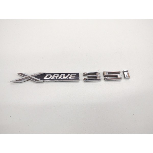 Emblema Logotipo Porta Bmw X6 6cc Twin Turbo 2012