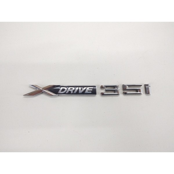 Emblema Logotipo Porta Bmw X6 6cc Twin Turbo 2012