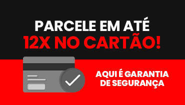 Parcele suas compras em 12x no cartão - sua compra é 100% segura